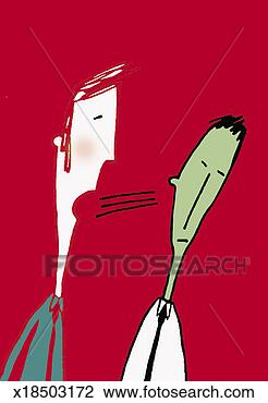 Clip Art - businessman talking 
to an uncomfortable-looking 
colleague. fotosearch 
- search clipart, 
illustration, 
drawings and vector 
eps graphics images