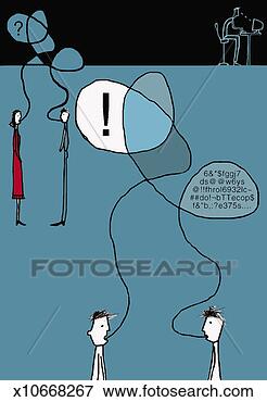 Stock Illustration - communication 
breakdown in the 
office. fotosearch 
- search clipart, 
illustration, 
drawings and vector 
eps graphics images