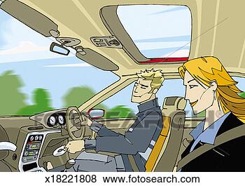 Stock Illustration - man driving in 
his car and inserting 
an audio cd into 
his car stereo. 
fotosearch - search 
clipart, illustration, 
drawings and vector 
eps graphics images