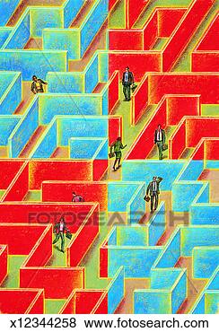 Stock Illustration - business concept 
showing people 
lost in a maze. 
fotosearch - search 
clipart, illustration, 
drawings and vector 
eps graphics images