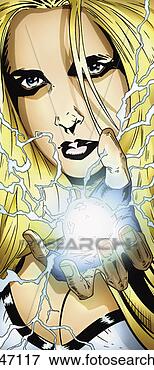 Stock Illustration - portrait of a 
young woman holding 
a sphere of energy. 
fotosearch - search 
clipart, illustration, 
drawings and vector 
eps graphics images