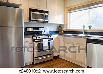 Stock Photo - domestic kitchen. 
fotosearch - search 
stock photos, 
pictures, images, 
and photo clipart