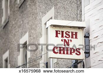 Stock Photo - fish and chips 
bar information 
sign, close-up. 
fotosearch - search 
stock photos, 
pictures, images, 
and photo clipart