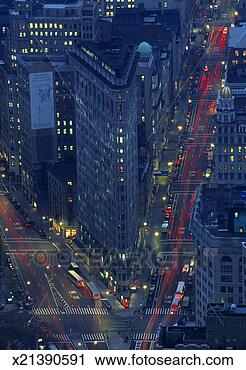 Stock Photography - usa, new york 
city city, intersection, 
dusk (long exposure). 
fotosearch - search 
stock photos, 
pictures, images, 
and photo clipart