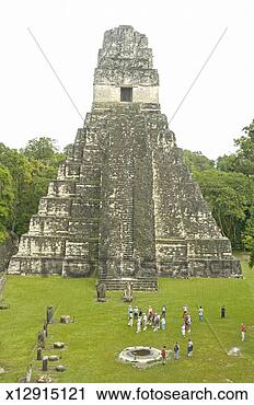 Stock Photography - guatemala, tikal, 
maya pyramid jaguar 
temple on plaza 
mayor. fotosearch 
- search stock 
photos, pictures, 
images, and photo 
clipart
