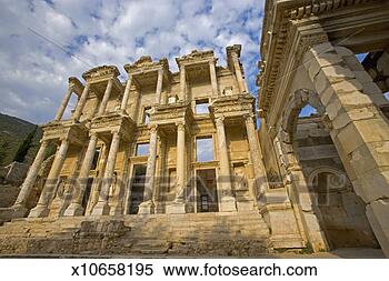 Stock Image - ephesus and a 
view of the library, 
near izmir, turkey. 
fotosearch - search 
stock photos, 
pictures, images, 
and photo clipart