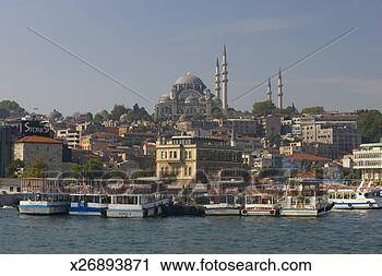 Stock Photography - mosque and ferries 
in istanbul, turkey. 
fotosearch - search 
stock photos, 
pictures, images, 
and photo clipart