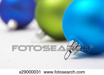 Stock Photography - three christmas 
ornaments (focus 
on ornament in 
foreground). fotosearch 
- search stock 
photos, pictures, 
images, and photo 
clipart