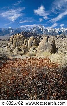 Stock Photo - usa, california, 
eastern sierra 
mountains and 
alabama hills. 
fotosearch - search 
stock photos, 
pictures, images, 
and photo clipart