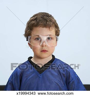 Stock Photo - boy (5-7) wearing 
protective eyewear, 
portrait. fotosearch 
- search stock 
photos, pictures, 
images, and photo 
clipart