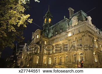 Stock Photography - hotel de ville, 
the opulent city 
hall of montreal. 
fotosearch - search 
stock photos, 
pictures, images, 
and photo clipart