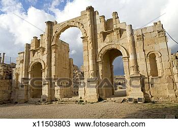 Stock Photo - middle east, jordan, 
jerash, hadrian's 
arch. fotosearch 
- search stock 
photos, pictures, 
images, and photo 
clipart