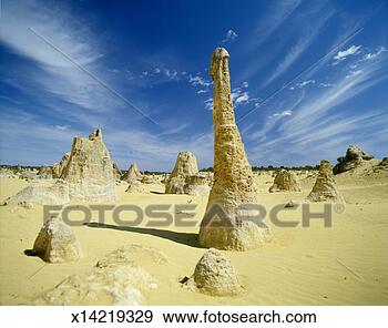 Stock Photograph - australia, western 
australia, the 
pinnacles desert, 
namburg np. fotosearch 
- search stock 
photos, pictures, 
images, and photo 
clipart