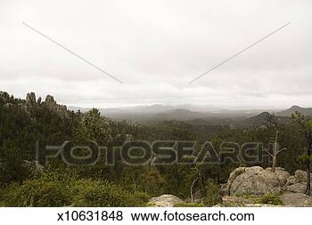 Stock Photo - usa, south dakota, 
custer state park, 
black hills landscape, 
raining. fotosearch 
- search stock 
photos, pictures, 
images, and photo 
clipart