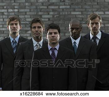 Stock Photo - group of businessmen 
in a row, group 
portrait. fotosearch 
- search stock 
photos, pictures, 
images, and photo 
clipart