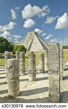 Stock Photo - the pyramid of 
kukulkan,  (also 
known as el castillo), 
 a mayan ruin. 
fotosearch - search 
stock photos, 
pictures, images, 
and photo clipart