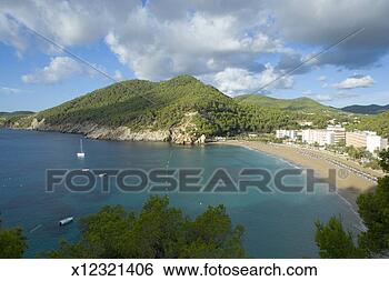 Stock Photo - spain, balearic 
islands, ibiza, 
cala de sant vicent. 
fotosearch - search 
stock photos, 
pictures, images, 
and photo clipart