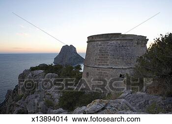 Stock Photo - spain, balearic 
islands, ibiza, 
torre del pirata. 
fotosearch - search 
stock photos, 
pictures, images, 
and photo clipart