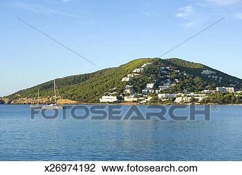 Stock Photo - spain, balearic 
islands, ibiza, 
santa eularia 
des riu. fotosearch 
- search stock 
photos, pictures, 
images, and photo 
clipart