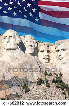 Stock Photo - usa, south dakota, 
mt rushmore national 
monument and american 
flag. fotosearch 
- search stock 
photos, pictures, 
images, and photo 
clipart