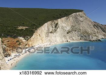 Stock Photo - greece,  ionian 
islands,  lefkas 
island,  cliff 
and porto katsiki. 
fotosearch - search 
stock photos, 
pictures, images, 
and photo clipart