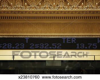 Stock Photography - usa,  new york, 
 close-up of digital 
ticker tape and 
gold details. 
fotosearch - search 
stock photos, 
pictures, images, 
and photo clipart
