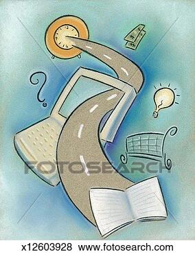 Stock Illustration - opportunities 
of the information 
super highway. 
fotosearch - search 
clipart, illustration, 
drawings and vector 
eps graphics images