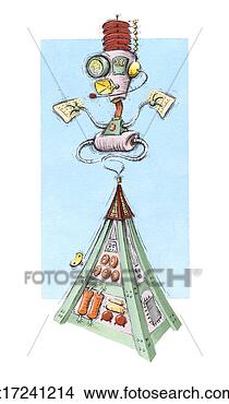 Stock Illustration - robot genie. fotosearch 
- search clipart, 
illustration, 
drawings and vector 
eps graphics images