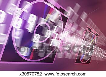 Clip Art - cds with binary 
language. fotosearch 
- search clipart, 
illustration, 
drawings and vector 
eps graphics images
