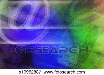 Stock Illustration - at symbols against 
blue and green. 
fotosearch - search 
clipart, illustration, 
drawings and vector 
eps graphics images