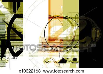 Stock Illustration - lines and circles 
on drab-colored 
& white background. 
fotosearch - search 
clipart, illustration, 
drawings and vector 
eps graphics images