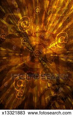 Drawing - brown and gold 
abstract with 
@ symbol. fotosearch 
- search clipart, 
illustration, 
drawings and vector 
eps graphics images
