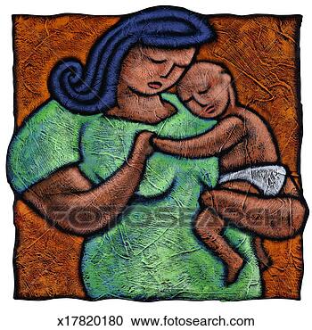 Stock Illustration - woman holding 
baby. fotosearch 
- search clipart, 
illustration, 
drawings and vector 
eps graphics images