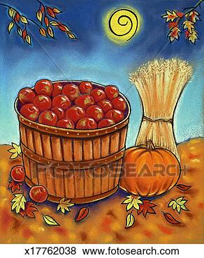 Stock Illustration - fall harvest. 
fotosearch - search 
clipart, illustration, 
drawings and vector 
eps graphics images