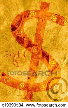 Stock Illustration - dollar sign with 
at symbols. fotosearch 
- search clipart, 
illustration, 
drawings and vector 
eps graphics images