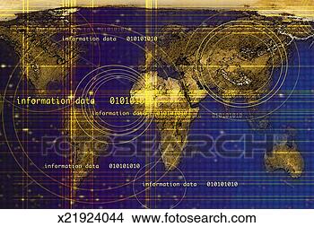 Stock Illustration - world map superimposed 
with information 
data text. fotosearch 
- search clipart, 
illustration, 
drawings and vector 
eps graphics images