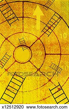 Stock Illustration - yellow target 
with ladders. 
fotosearch - search 
clipart, illustration, 
drawings and vector 
eps graphics images