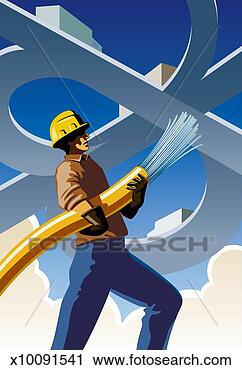 Clipart - man connecting 
network cable 
to superhighway. 
fotosearch - search 
clipart, illustration, 
drawings and vector 
eps graphics images