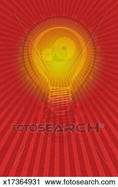 Clipart - bright lightbulb 
with gears inside. 
fotosearch - search 
clipart, illustration, 
drawings and vector 
eps graphics images