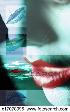 Stock Illustration - close-up of women's 
lips. fotosearch 
- search clipart, 
illustration, 
drawings and vector 
eps graphics images