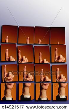 Stock Illustration - blocks dividing 
image of finger 
pointing into 
segments. fotosearch 
- search clipart, 
illustration, 
drawings and vector 
eps graphics images