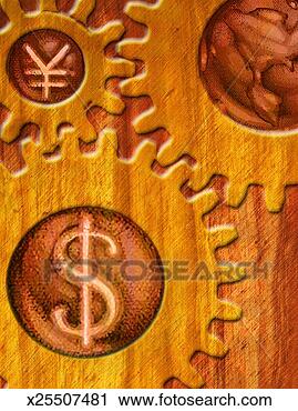 Clipart - gears with international 
money symbols. 
fotosearch - search 
clipart, illustration, 
drawings and vector 
eps graphics images