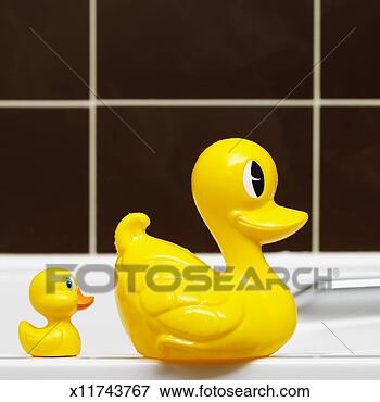 Picture - side view of rubber 
ducks on side 
of bathtub. fotosearch 
- search stock 
photos, pictures, 
images, and photo 
clipart