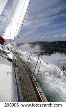 Stock Photo - yacht sailing 
in rough seas. 
fotosearch - search 
stock photos, 
pictures, images, 
and photo clipart
