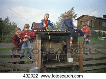 Stock Photo - children sitting 
on fence. fotosearch 
- search stock 
photos, pictures, 
images, and photo 
clipart