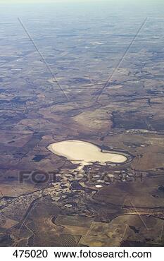 Stock Photography - aerial view of 
salt lakes within 
a rural landscape. 
fotosearch - search 
stock photos, 
pictures, images, 
and photo clipart