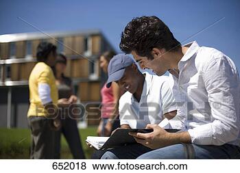 Stock Photo - university students 
studying on campus. 
fotosearch - search 
stock photos, 
pictures, images, 
and photo clipart