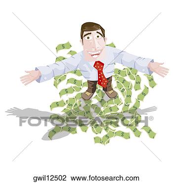 Clip Art - portrait of a 
businessman smiling 
with his arms 
outstretched. 
fotosearch - search 
clipart, illustration, 
drawings and vector 
eps graphics images