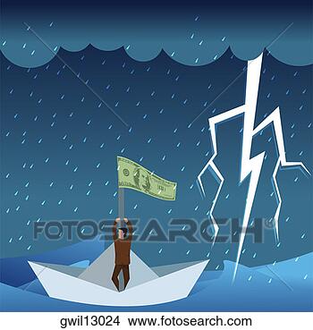 Stock Illustration - rear view of a 
businessman on 
a paper boat. 
fotosearch - search 
clipart, illustration, 
drawings and vector 
eps graphics images