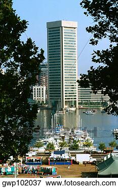 Picture - baltimore harbor 
and world trade 
center in the 
background, maryland. 
fotosearch - search 
stock photos, 
pictures, images, 
and photo clipart